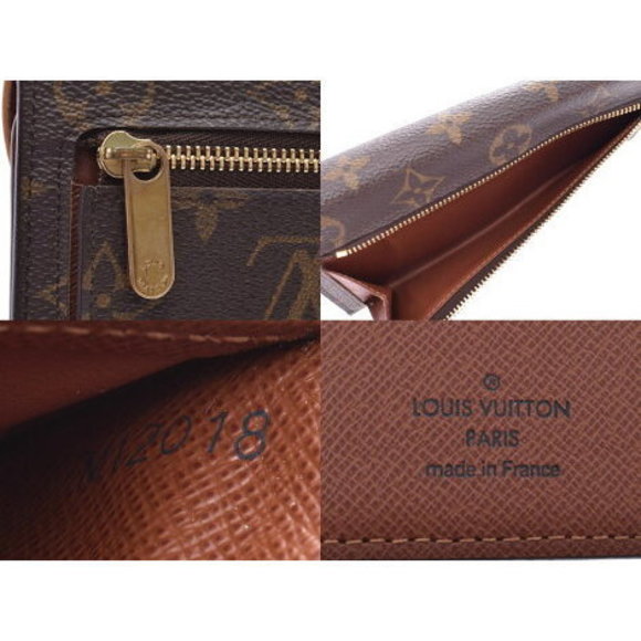 Louis Vuitton Monogram Portefeuille Genie Brown Leather Long Wallet - Picture 9 of 12